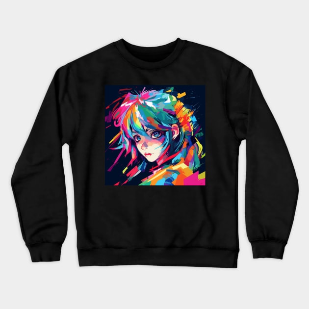 Anime Aura #4 Crewneck Sweatshirt by verbul